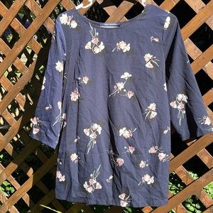 French Connection floral 3/4 sleeve top